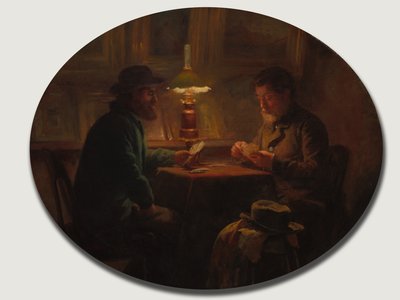 マーティン神父のカードゲーム、1859年。 作： Adolphe Felix Cals