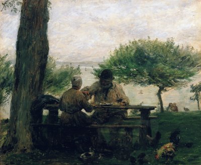 オンフルールでの食事、1875 作： Adolphe Felix Cals