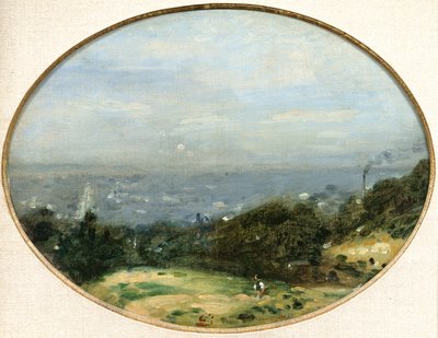 ルアーブルの眺め、1875 作： Adolphe Felix Cals