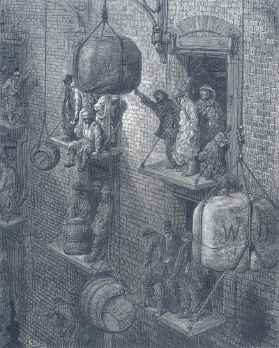 1872年に市内の倉庫 作： Adolphe Francois Pannemaker