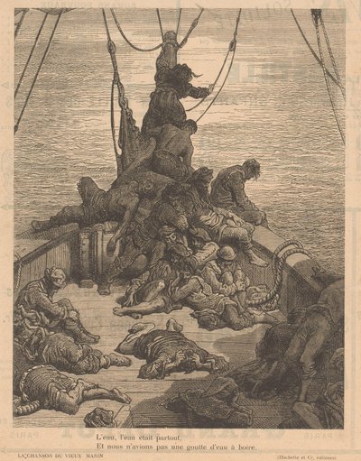 苦しんでいる乗組員と一緒に出荷する La chanson du vieux marin (オブジェクトのタイトル) 作： Adolphe François Pannemaker (possibly)