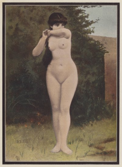 驚く女性（カラーリソ） 作： Adolphe Frederic Lejeune