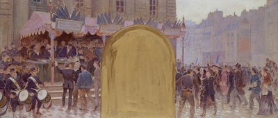 ボランティアの登録、パンテオン広場 作： Adolphe Gustave Binet