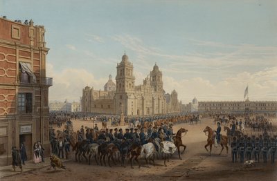 スコットランド将軍のメキシコ入国 作： Adolphe Jean Baptiste Bayot