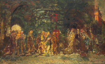 行列、1880年頃 作： Adolphe Joseph Thomas Monticelli