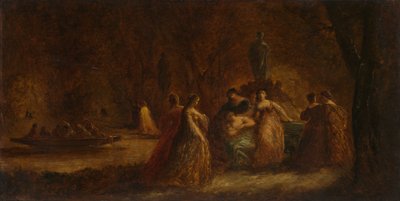 森の祝祭 1853-1857年頃か1862年頃（油彩・布） 作： Adolphe Joseph Thomas Monticelli