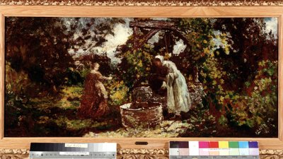 アドルフ・モンティチェリ（1824-1886）による絵画Dim。 34,5x69,5 cm 必須の言及: プロヴァンス、マルセイユのコレクション財団について 作： Adolphe Joseph Thomas Monticelli