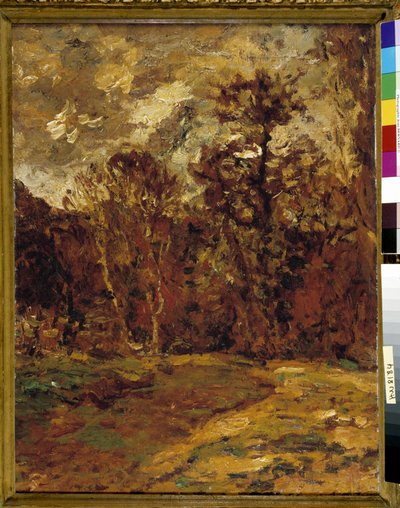 秋の風景 作： Adolphe Joseph Thomas Monticelli