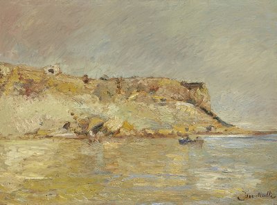 岩だらけの海岸。 1870-80 作： Adolphe Joseph Thomas Monticelli