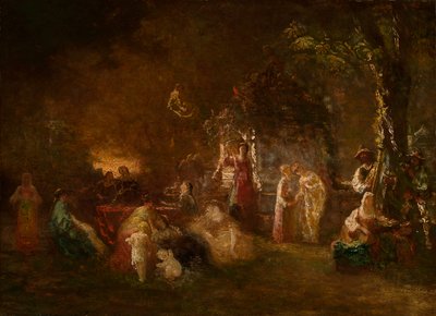 シャンペトル祭 1844-86年頃 油彩・カンヴァス 作： Adolphe Joseph Thomas Monticelli