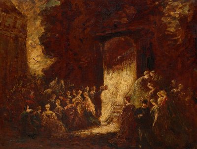 フェット・デ・アプレ・ミディ 1880年頃（油彩・パネル） 作： Adolphe Joseph Thomas Monticelli
