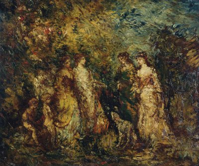 jogo de damas 作： Adolphe Joseph Thomas Monticelli