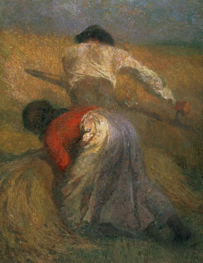 収穫 作： Adolphe Joseph Thomas Monticelli