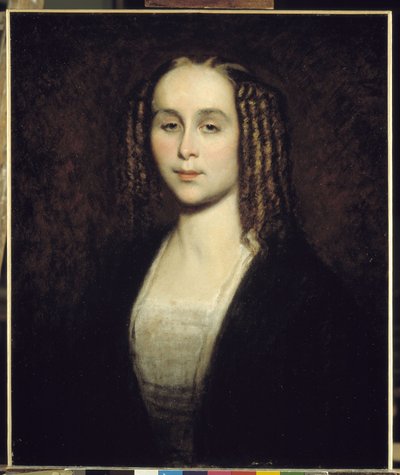 画家の叔母、マダム・アンジェ・モンティチェリの肖像 作： Adolphe Joseph Thomas Monticelli