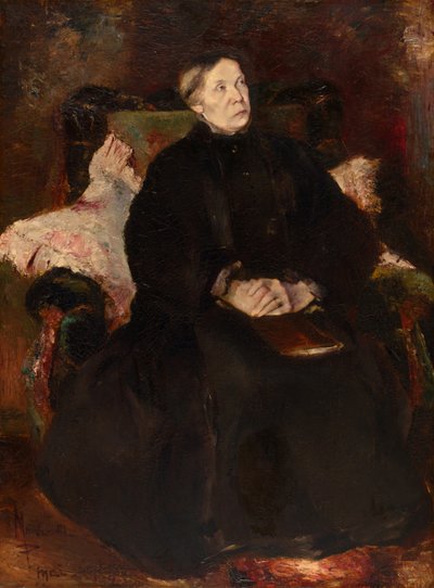 貴婦人の肖像 作： Adolphe Joseph Thomas Monticelli