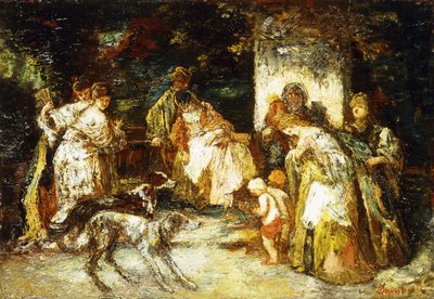 供物、1875年頃 作： Adolphe Joseph Thomas Monticelli