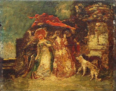 不明な画像 作： Adolphe Joseph Thomas Monticelli