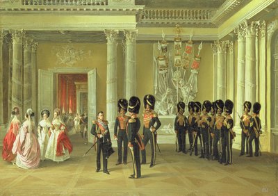 冬宮殿の紋章ホール、サンクトペテルブルク、1838 作： Adolphe Ladurner