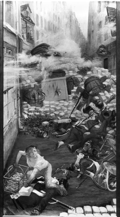 ガブロッシュカートリッジの回収 作： Adolphe Leon Willette