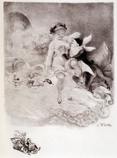 グルマンディーズ（Willetteによるドローイング 作： Adolphe Leon Willette