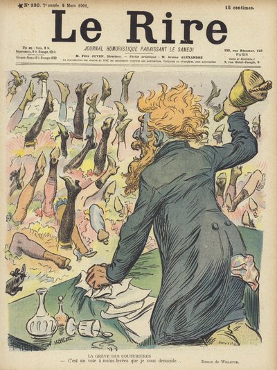 ル・リールのイラスト 作： Adolphe Leon Willette