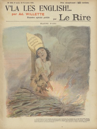 ジャンヌ・ダルク、ル・リールのイラスト 作： Adolphe Leon Willette