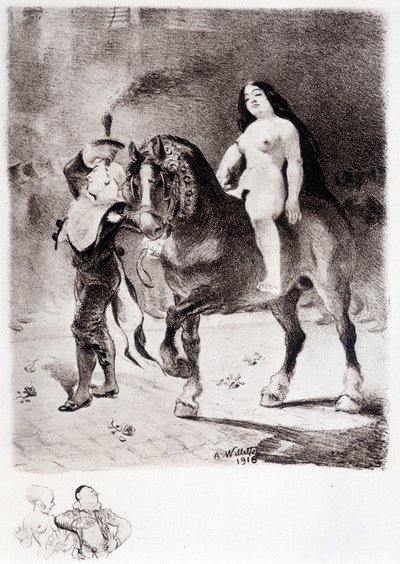 Pride - Drawing by Willette 作： Adolphe Leon Willette