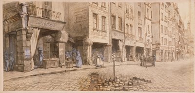 ストリート（ペンとインク、紙のトイレ） 作： Adolphe Martial Potemont