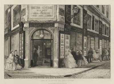 ソシエテデアクアフォルティテスの本部、1864年 作： Adolphe Martial Potemont