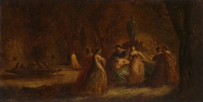 ウッドランドフィット、c。 1853-1857またはc。 1862年。 作： Adolphe Joseph Thomas Monticelli