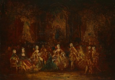 ルイ15世の衣装を着た人物、c。 1880年。 作： Adolphe Monticelli