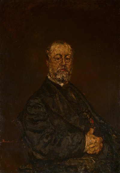 ムッシュ・ルーランの肖像、c。 1875年。 作： Adolphe Monticelli