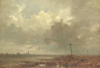 夜の川の眺め 作： Adolphe Mouilleron