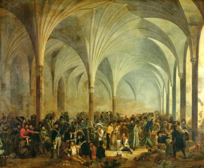 1807年、1808年6月にマリエンブルクにあるフランスとロシアの軍事病院 作： Adolphe Roehn