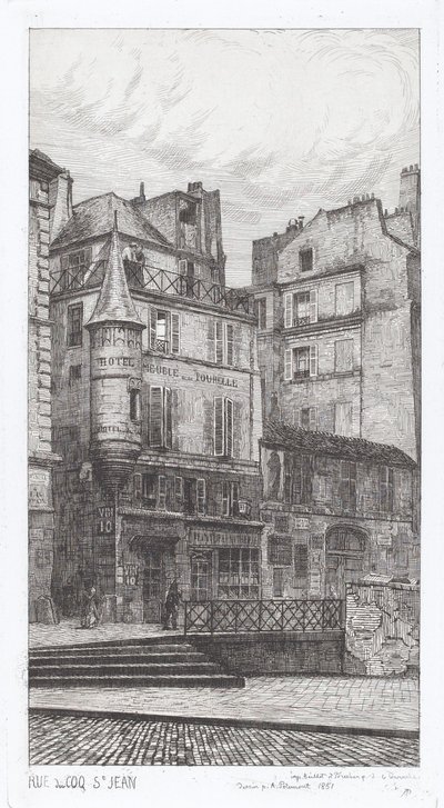 コック サン ジャン通り 作： Adolphe Théodore Jules Martial Potémont
