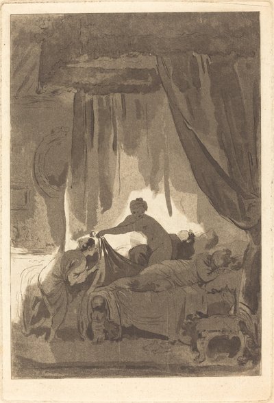 モナリザ 作： Adolphe Théodore Jules Martial Potémont after Jean Honoré Fragonard