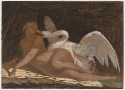 レダと白鳥 作： Adolphe Yvon