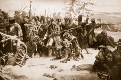 フランスの後方警備隊を支持するネイ元帥 作： Adolphe Yvon