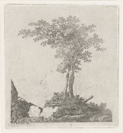 2 本の木 作： Adriaan Jacob Willem van Dielen