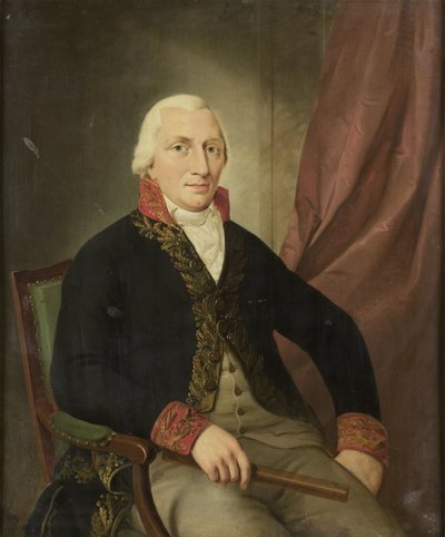 アルベルトゥス・ヘンリクス・ヴィーゼ、オランダ領東インド総督の肖像 作： Adriaan de Lelie (attributed to)
