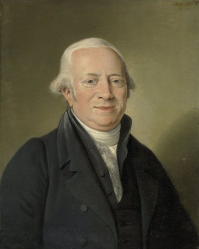 Cornelis Sebille Roos (1754-1820), アムステルダムの美術商であり、ハーグのハウステンボスにある国立コンストギャラリーの管理人 作： エイドリアン・デ・レリー