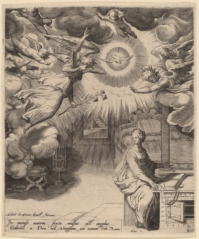 受胎告知 作： Adriaan de Weerdt