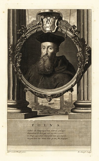 レジナルド・ポール（1500-1558）（エングレーヴィング） 作： Adriaan van der (after) Werff