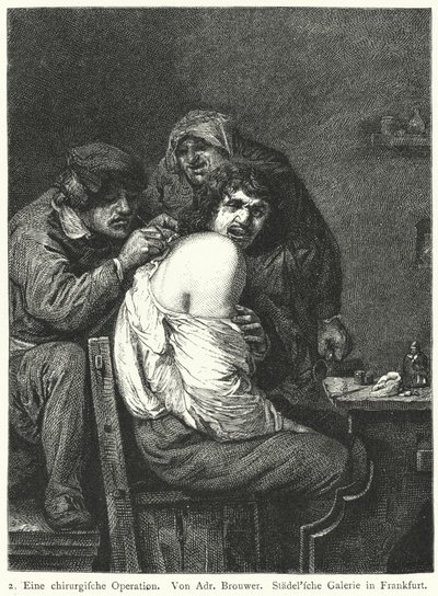 背面操作 作： Adriaen (after) Brouwer