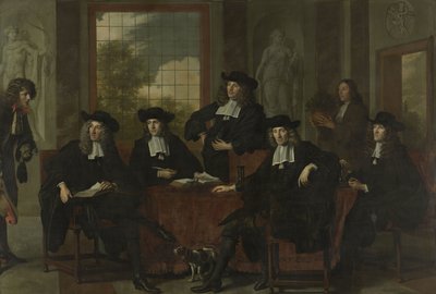 アムステルダムのコレギウム・メディカムの監督者たち（1683年 作： アドリアーンバッカー