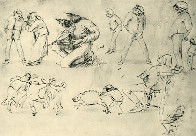 数字の研究、17世紀初頭、1943年。 作： Adriaen Brouwer
