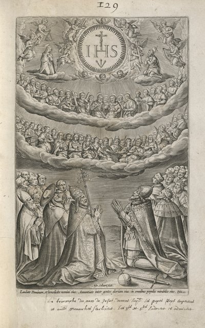 イエスの御名の崇拝 作： Adriaen Collaert