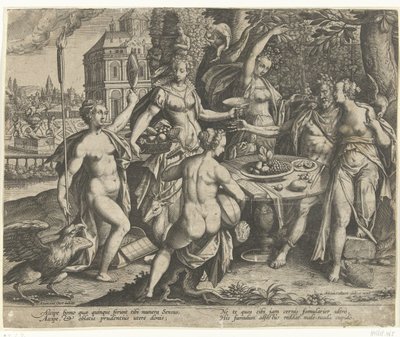 五感の寓意 作： Adriaen Collaert