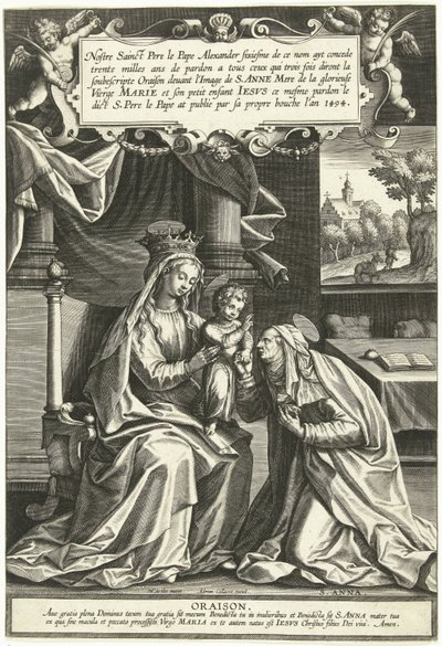 アンナ・イン・スリー 作： Adriaen Collaert