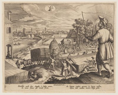 8月、12カ月より 作： Adriaen Collaert